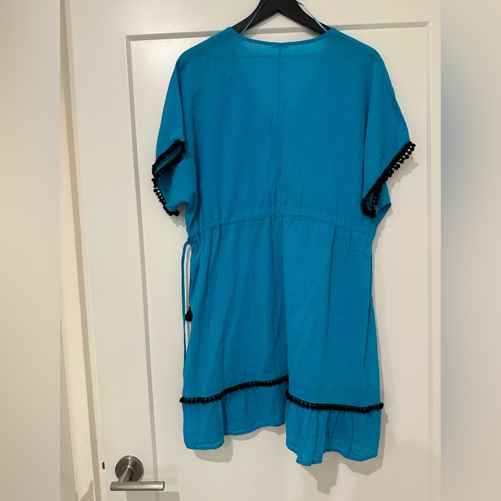 Calzedonia Blue and Black Swimsuit Coverup - Picture 3 of 5